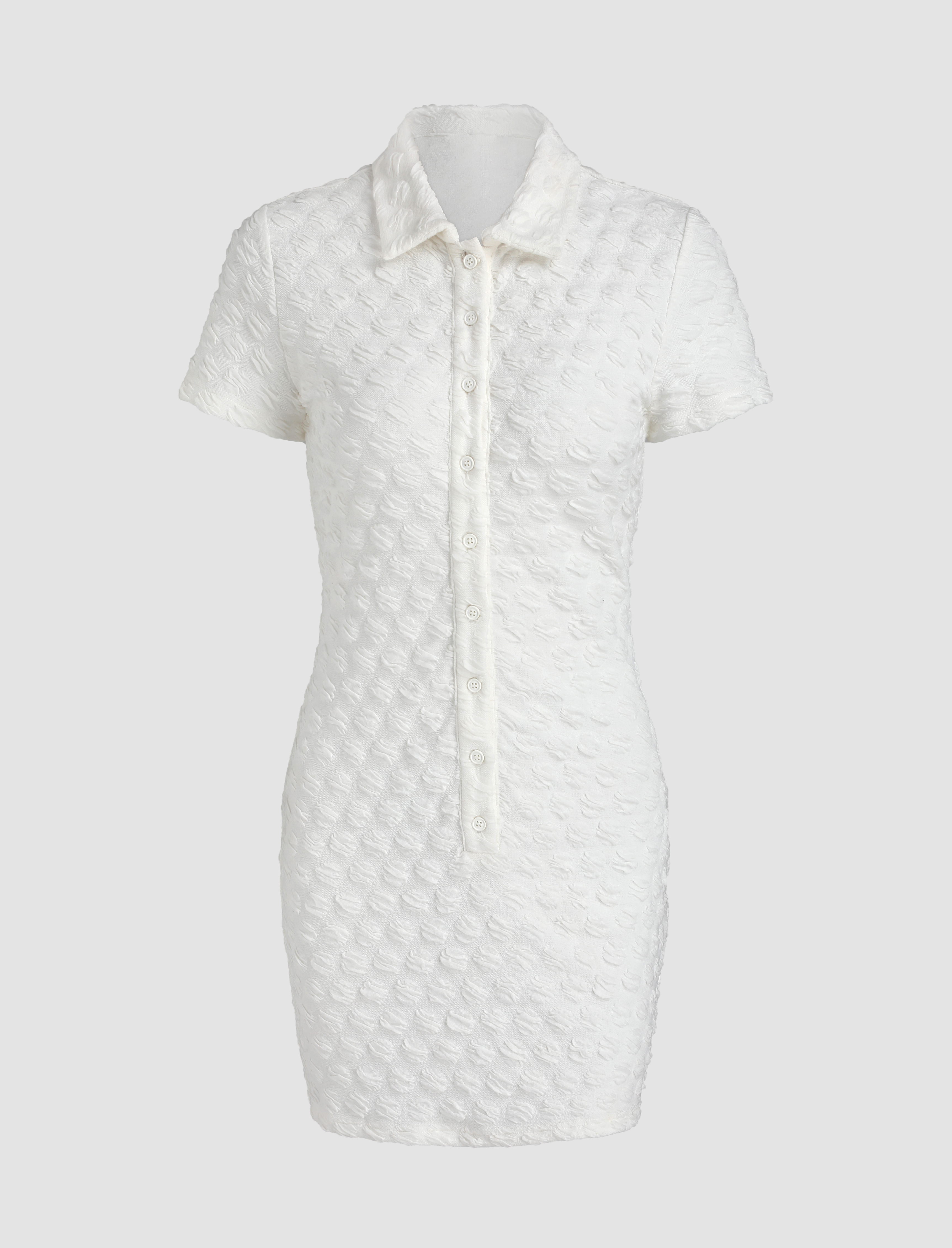 white collar dress
